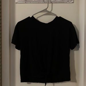 black t-shirt